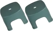 MOLUCKFU 2pcs Step Stool Non Slip Footstool for Bathroom Toilet Training Stool for Changing Shoes Stable Easy to Clean Design
