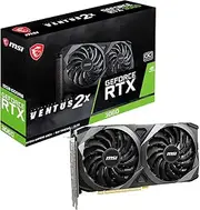 MSI nVidia Geforce RTX 3060 Ventus 2X OC 12GB Video Card, PCI-e 4.0, GDDR6, 1807 MHz Boost Clock, 3X DisplayPort 1.4, 1x HDMI 2.1