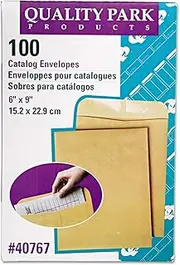 Catalog Envelope, 6 x 9, Brown Kraft, 100/Box