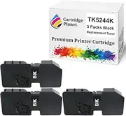Cartridge Planet 3-Pack Black Non-Genuine Toner Cartridge for Kyocera TK-5244K TK5244K (4,000 Pages) for M5526CDN M5526CDW P5026CDN P5026CDW