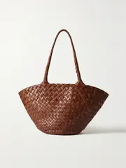 [Dragon Diffusion] Dragon Diffusion - Egola Woven Leather Tote - Tan - One size One size Brown