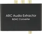 HDMI ARC Extractor, Digital to Analog Audio DAC Converter, Audio Extractor for HDTV DVD, HD Multimedia Interface ARC Extractor