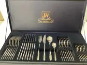 J W KROGMAN SHERIDAN 32 - PIECE FLATWARE SET VERY RARE!! NEW IN BOX!