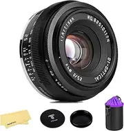 TTArtisan 25mm F2 Wide-Angle APS-C Camera Lens Large Aperture Manual Fixed Camera Lens for Sony E Mount Cameras NEX-5 NEX-C3 NEX-5N NEX-7 NEX-F3 NEX-5R NEX-3N NEX-5T A3000 A5000 A6000