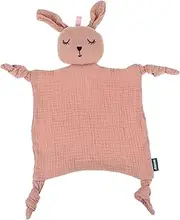 Yardwe Comfort Towel Cartoon Animal Soft Soothing Doll for Newborns Shower Present Adorable Rabbit Design for