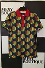 Eternity T-Shirt Mens OUTERWEAR POLO GEOMETRY CUBE NAVY Sz Small