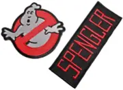 Ghostbusters No Ghost Logo and Spengler Name Tag Set of 2 Embroidered Patches