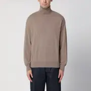 [Auralee] Light brown cashmere turtleneck 5 Brown
