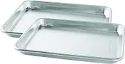 Nordic Ware 45306AMZM Natural Aluminum Commercial Baker's Quarter Sheet, 2-Pack, Silver