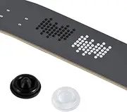 100pcs Anti-Slip Snowboard Stomp Pads Mat, Self-Adhesive Spike Snowboarding Step Pad Extra Grip Pad Winter Ski Accessories (Clear, Black)
