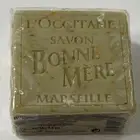 Sealed L’OCCITANE Savon BONNE MERE MARSEILLE 100 Grammes Soap Bar 3.5 oz