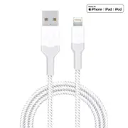 Bonelk Long-Life Series USB to Lightning Cable - 2m - White/Grey [ELK-01044-R]