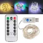 5M 20M LED String Fairy Lights USB Powered Copper Wire Xmas Wedding Party Light
