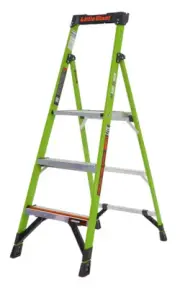 Little Giant Tuff-N-Lite Lightweight Fibreglass Platform Ladder 3 Steps 0.85m