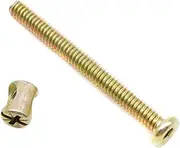 binifiMux 15-Pack Imperial 1/4-20" Hex Socket Cap Crib Screws Barrel Nuts Set for Furniture Chairs Cot Bunk Bed Zinc Plated
