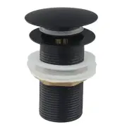 Stylish Matt Black Sink Plug for Efficient Drainage in Freestanding Basins