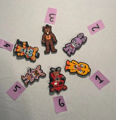 five nights at freddys jibbitz croc shoe charms