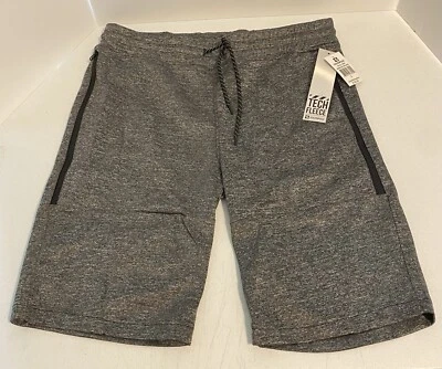 Southpole Men’s Tech Fleece Shorts Sportswear Size L Marled Black NWT