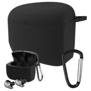 Geekria Silicone Case Case Cover for Jabra Elite Active 65t (Black)