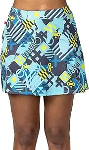 [TERRY] Mixie Bike Skirt, Womens Slit Front Performance Cycling/Tennis/Trail Athletic Skirt- 16 Inch Front Length
