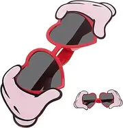 [WOFASHPURET] Funky Sunglasses Set 2pcs Party Decorative Glasses Creative Unique Party Ornaments for Adults and Children