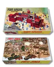 Marx "Fort Apache # 3162" OR "Iwo Jima # 4147" Play Set Box