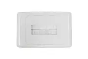 Outlet Plate With Brush Cover White