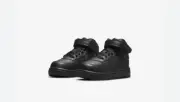 Nike Air Force 1 Mid TD Triple Black Toddler Size 10C 314197-004 NIB Baby Infant