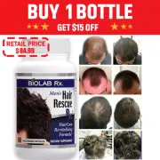 Hair Rescue Rx Men FIGHT HAIR LOSS REGROW HAIR INCREASE THICKNESS- 90 Capsules