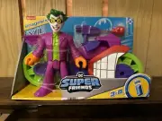 Imaginext XL Joker & Laff Cycle! Age 3-8 DC Super Friends! Fisher Price