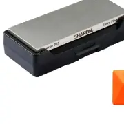 All-In-One Diamond Knife Sharpener with Non-Slip Base & Storage Case 6" x 2.5"