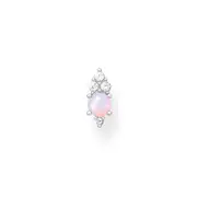 Thomas Sabo Charm Club - Single Stud Pink Stone Silver Earring