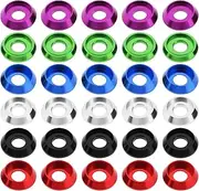 Briny River 60 Pieces M3 Aluminum Alloy Counterbore Washers 8x2mm Cup Shim Gaskets for RC FPV PC Drone Model