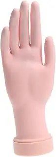 Healeved Nail Art Practice Hand Model Movable Fingers Right Hand Rubber for Nail Art Tools Tips