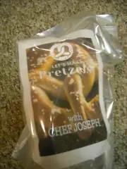 Soft Pretzels Baking Kit 1-Pack, sealed bag with instructions