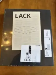 Ikea LACK 092803 2 Black Floating Shelf 11 3/4 x 10 1/4 New Sealed 30 cm x 26 cm