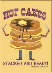 David and Goliath Hot Cakes Pocket Mirror 50762