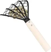 Garden Rakes, 5-Tine Steel Clamming Claws, Ergonomic Grip Manual Digger Tool for Sand Dirt Soil Weeding Landscape Outdoor Lawn Maintenance
