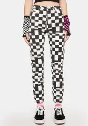 [Edikted] Pixel Check Jeans