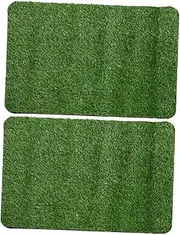 Abaodam Outdoor Artificial Grass Turf Rug 2 Pack Faux Grass for Dogs Dog Potty Training Rug Easy Setup