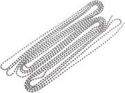 DOITOOL Bead Chain Diameter with Connectors for DIY Keychains Dog Tags and Craft Projects Durable Silver Ball Chain for Versatile Uses