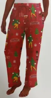 Women's Pajama Pants Pockets 3X 22W-24W Joggers Red Nutcracker Buddy The Elf
