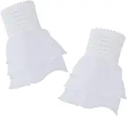 [WATIIFUFU] Elegant Decorated Wrist Cuffs Fabric Hand Sleeves Detachable Wrist Cuff Bracelets for Fashion