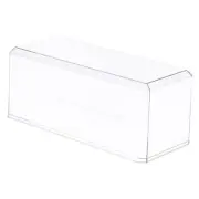 355C Clear Plastic Display Case for 1:18 Scale Cars, 13" W x 5.5" D x 5" H