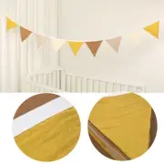 Modern Triangle Garlands Cotton Bunting Flags for Babies Shower Party Decoration