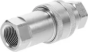 COSMEVIVI 1 Set Hydraulic Quick Connector 1/2 Inch Female Coupler Hydraulic Couplers with Dust Cap Hose Coupler Hydraulic Quick Coupler Hydraulic Quick Connect Couplers Hydraulic Fittings
