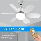 Modern ceiling led light fan 52CM 42CM silent with remote control ceiling fan