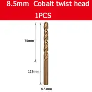 8.5mm Cobalt twist head Hss Twist Drill Bits With Straight Shank