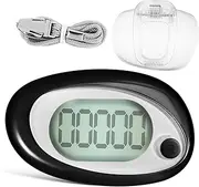 MOBUTOFU Small Pedometers Lanyard 3D Pedometer Clip Accurate Step Counter for Sports