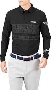 [Admiral] Golf ADMA282 Men's Golf Shirt, Performance Arch Logo, Long Sleeve Shirt